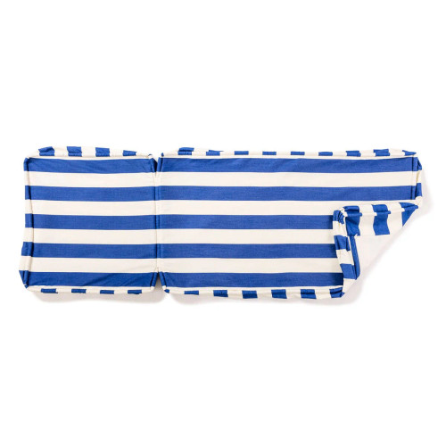 The Sun Lounger Slip Cover - Crew Mediterranean Blue Stripe