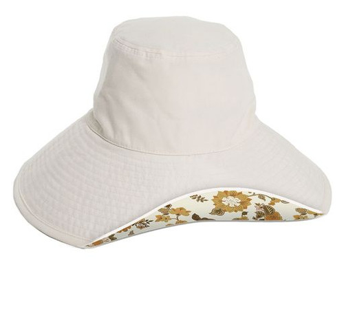 Wide Brim Hat - Antique White