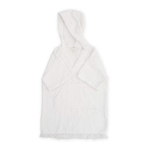 The Mini Poncho-Antique White