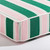PALOS VERDES BEACH HOUSE -  AL FRESCO SUN LOUNGER IN BISTRO GREEN STRIPE | ANTIQUE WHITE FRAME