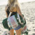 Palos Verdes Beach House The Beach Blanket - Bistro Green Stripe
