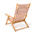 THE TOMMY CHAIR - TEAK NATURAL - MONACO LE SIRENUSE STRIPE