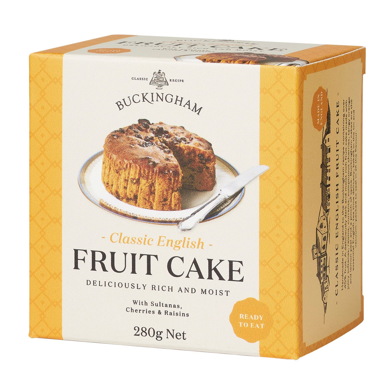 Buckingham Classic English Fruit Cake 280g, British Fruit Cakes