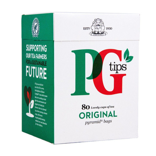  PG Tips 80's
PG Tips are harvested from the finest tips of tea plants in Ceylon and Kenya