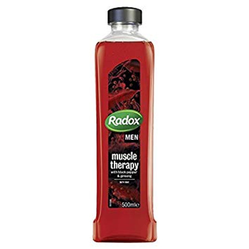 Radox Muscle Therapy Black Pepper & Ginseng Bath Soak 500ml x6