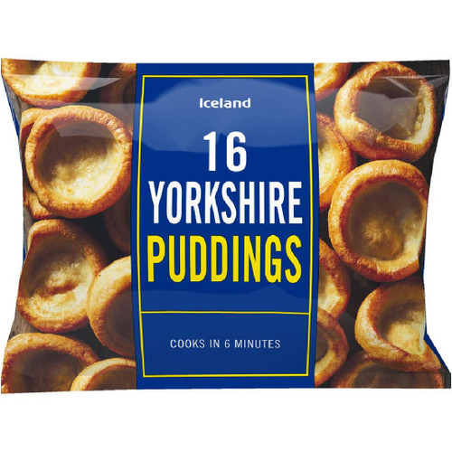 Iceland Yorkshire Pudding  10pk x22
Suitable for Vegetarians
Allergens: Wheat, Egg, Milk