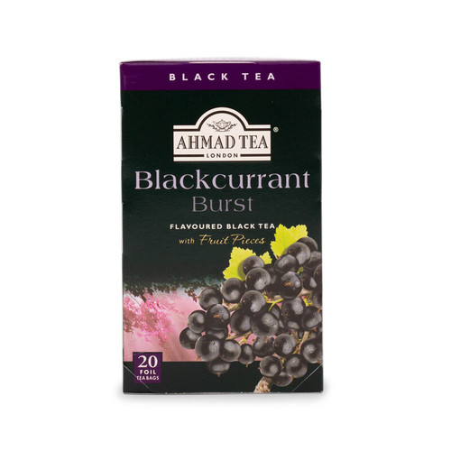 Ahmad Tea London - Fruit Black Tea - Blackcurrant Burst - 20 Tea Bags x6