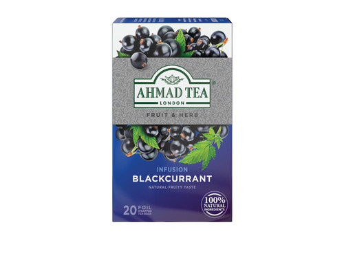Ahmad of London - Caffeine Free - Blackcurrant - 20 Tea Bags X6

 