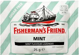 Fisherman's Friend - Sugar Free Mint Flavour 25g 
You to can be in "Mint" condition! Fisherman's Friend Sugar Free Mint with peppermint oil will keep your breath fresh and your friends close.