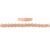 The Triple Woven Chain Bracelet Back Rose Gold