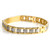 Slim Traditional Medical ID Bracelet Back Gold Gold