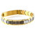 The Contemporary Titanium Bracelet Back Silver And Gold