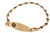 Multi Heart Link Bracelet Gold Front