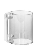 Lucite Wash Cup White Handle #7072