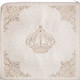 White Four Corner Design with Crown Velvet Talis Bag #182