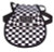 Dog Hat 358 - Black & White Check