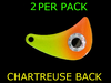 Spinner Blades HATCHET #4 CHART/ORANGE/EYE