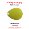 COLORADO spinner blades #6 CHARTREUSE