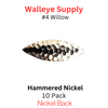 WILLOWLEAF blades #4 HAMMERED NICKLE