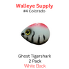 COLORADO spinner blades #4 GHOST TIGERSHARK
