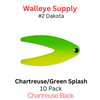 DAKOTA spinner blades #2 CHART/GREEN SPLASH
