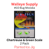 Easy Prey Lures: Size 10 Bug Mooska CHARTREUSE & GREEN SCALE Easy Prey Lures: Size 10 Bug Mooska CHARTREUSE & GREEN SCALE