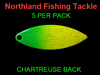 Northland Tackle WILLOWLEAF BLADES size 3 1/2 #012