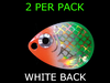 Colorado Blades # 3 Baitfish Prism White/Orange/Green