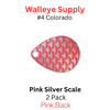 Colorado Spinner Blades # 4 Pink Silver Scale