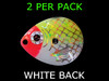 DEEP CUP COLORADO blades # 5 BAITFISH PRISM CHART/RED HEAD