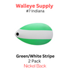 Indiana Blade #7 Green/White Stripe