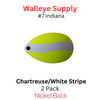 Indiana Blades #7 Chartreuse/White Stripe
