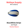 #4 Indiana Spinner Blade Blue with White Stripe