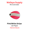 #3 Colorado Spinner Blade Pink with White Stripe