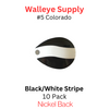 Spinner Blades Colorado #5 Black with White Stripe