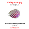 Colorado Spinner Blades #7 White with Purple Prism Scale