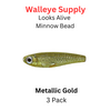 Looks Alive Minnow Beads METALLIC GOLD