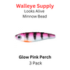 Looks Alive Minnow Beads GLOW PINK PERCH