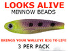 Looks Alive Minnow Beads TRANS. CHART/PURPLE MAGIC