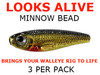 Looks Alive Minnow Beads GOLD SHINER MINNOW 