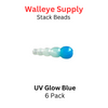 UV REACTIVE STACK BEADS GLOW/BLUE