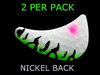 HATCHET spinner blades #5 White green tiger