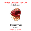 Viper Tackle Colorado Blades #6 Crimson Tiger