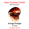 Viper Tackle Colorado Blades #6 Orange Firetiger