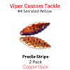 Viper Tackle Willow Blade size 4 Predate Stripe Viper Tackle Willow Blade size 4 Predate Stripe