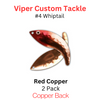 Viper Tackle Whiptail Blades #4 Red Copper