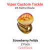 Viper Tackle Rattle Blades #5 Strawberry Fields