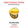 Viper Tackle Rattle Blades #4 Bumble Bee