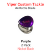 Viper Tackle Rattle Blades #4 Purple