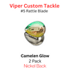 Viper Tackle Rattle Blades #5 Camelen Glow